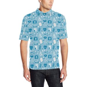 Medical Pattern Print Design 05 Men Polo Shirt