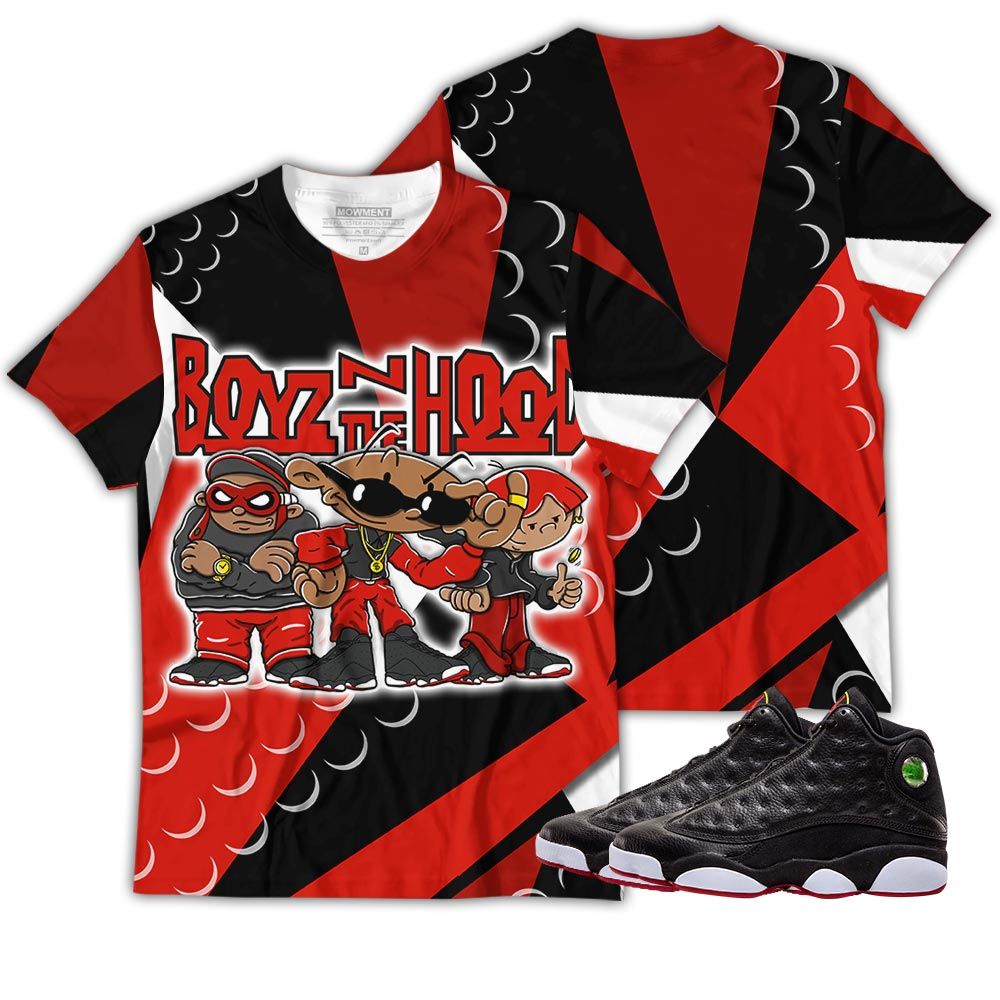 Melanin Boyz N The Hood Unisex Sneaker Shirt Match Retro Playoffs 13s Tee Melanin Boyz N The Hood Unisex Sneaker Shirt Match Retro Playoffs 13s Tee