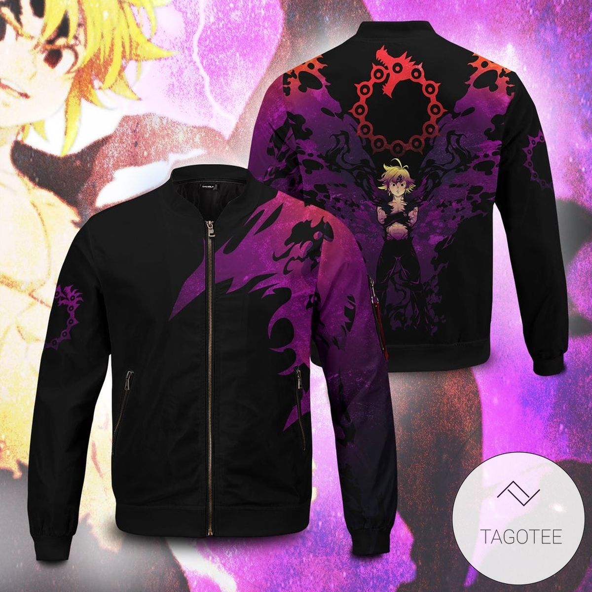 Meliodas Demon Bomber Jacket Meliodas Demon Bomber Jacket