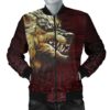 Men's Bomber Jacket - Fenrir On The Blood Moon Background A27 Bomber Jacket