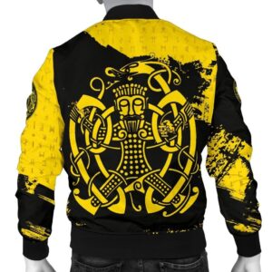 Loki Bound Triskele Rune Gold A31 Bomber Jacket