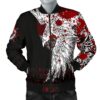 Men's Bomber Jacket - Mystical Raven Tattoo Blood A31 Bomber Jacket