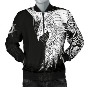 Men's Bomber Jacket Mystical Raven Tattoo Special A31 Bomber Jacket