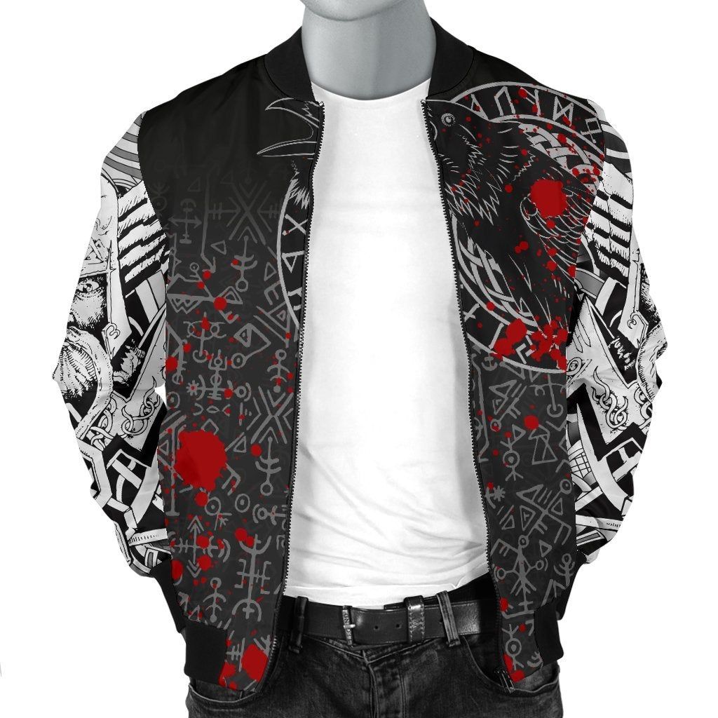 Mens-Bomber-Jacket-Odin-Raven-Rune-Futhark-Blood-A27-Bomber-Jacket-2