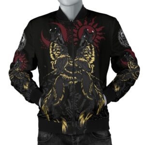 Men's Bomber Jacket The Wolves Skoll and Hati A7 Bomber Jacket