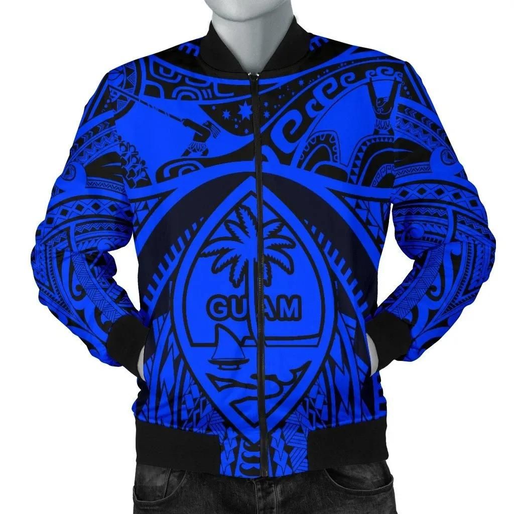 Men's Bomber Jackets - Guam Flag Men's Bomber Jackets - Guam Flag