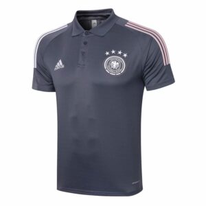 Mens Germany Polo Shirt Dark Grey 2020/21