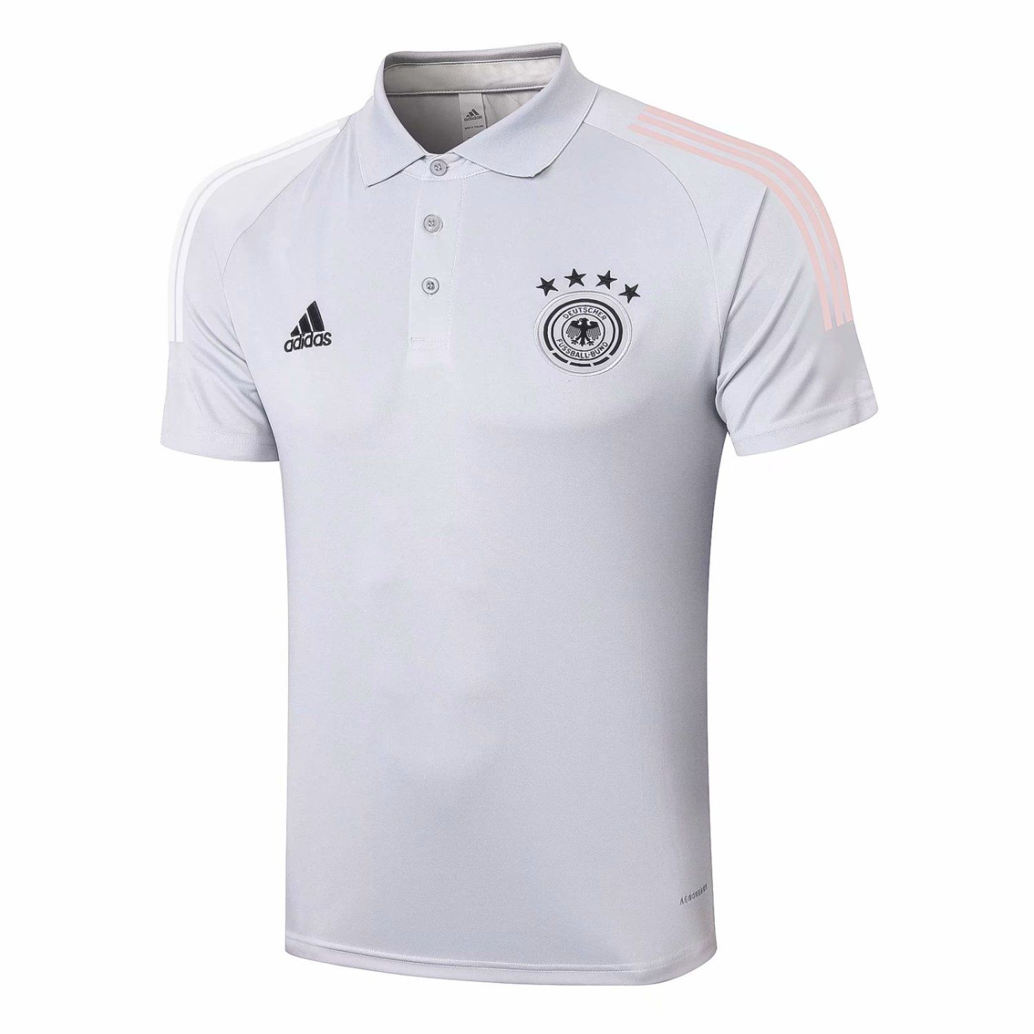 Mens Germany Polo Shirt Light Grey 2020/21 Mens Germany Polo Shirt Light Grey 2020/21