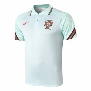 Mens Portugal Polo Shirt Light Green 2020/21