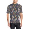 Mermaid Cartoon Pattern Print Design 03 Men Polo Shirt