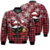 Merry Christmas Angry Cat Christmas Retro Christmas Holiday Gifts Unisex 3D Bomber Jacket