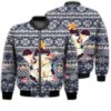 Merry Christmas Angry Christmas Cat Retro Christmas Holiday Gifts Unisex 3D Bomber Jacket