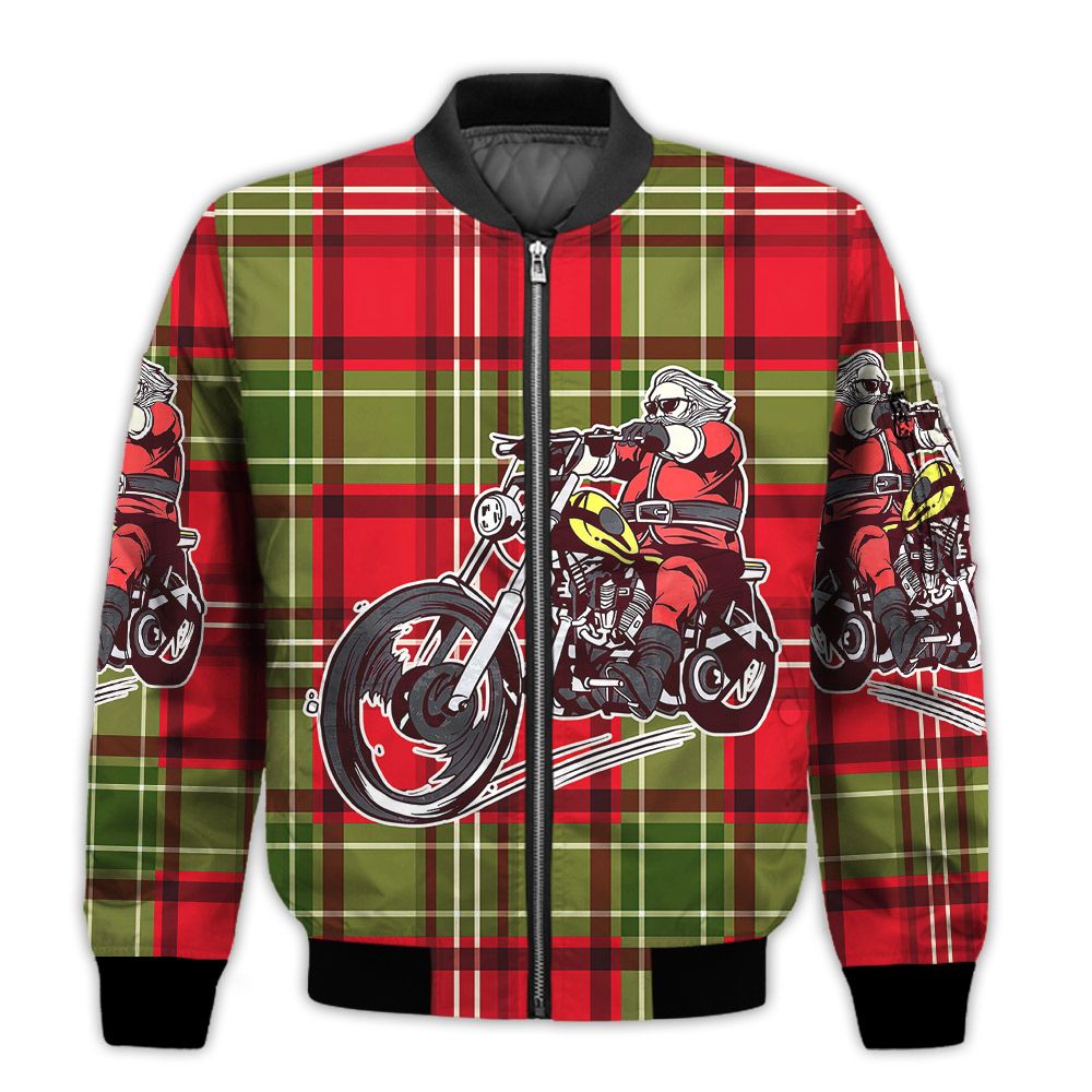 Merry-Christmas-Biker-Santa-Retro-Christmas-Holiday-Gifts-Unisex-3D-Bomber-Jacket-1