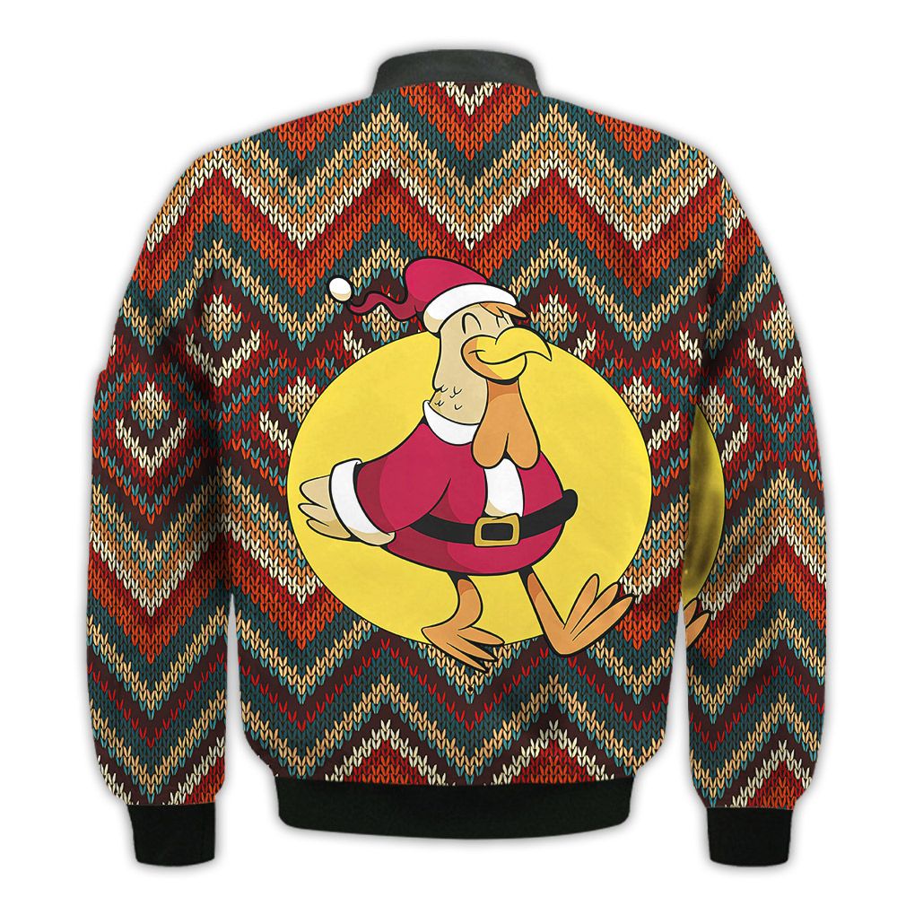 Merry-Christmas-Chicken-As-Santa-Claus-Retro-Christmas-Holiday-Gifts-Unisex-3D-Bomber-Jacket-2