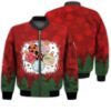 Merry Christmas Christmas Balls Retro Christmas Holiday Gifts Unisex 3D Bomber Jacket