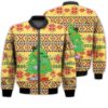 Merry Christmas Christmas Cat Tree Retro Christmas Holiday Gifts Unisex 3D Bomber Jacket