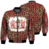 Merry Christmas Christmas Cute Coffee Drink Retro Christmas Holiday Gifts Unisex 3D Bomber Jacket