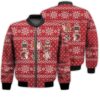 Merry Christmas Christmas Hedgehog Retro Christmas Holiday Gifts Unisex 3D Bomber Jacket