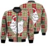 Merry Christmas Christmas Lights Chicken Retro Christmas Holiday Gifts Unisex 3D Bomber Jacket