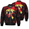 Merry Christmas Christmas Santa Monster Retro Christmas Holiday Gifts Unisex 3D Bomber Jacket