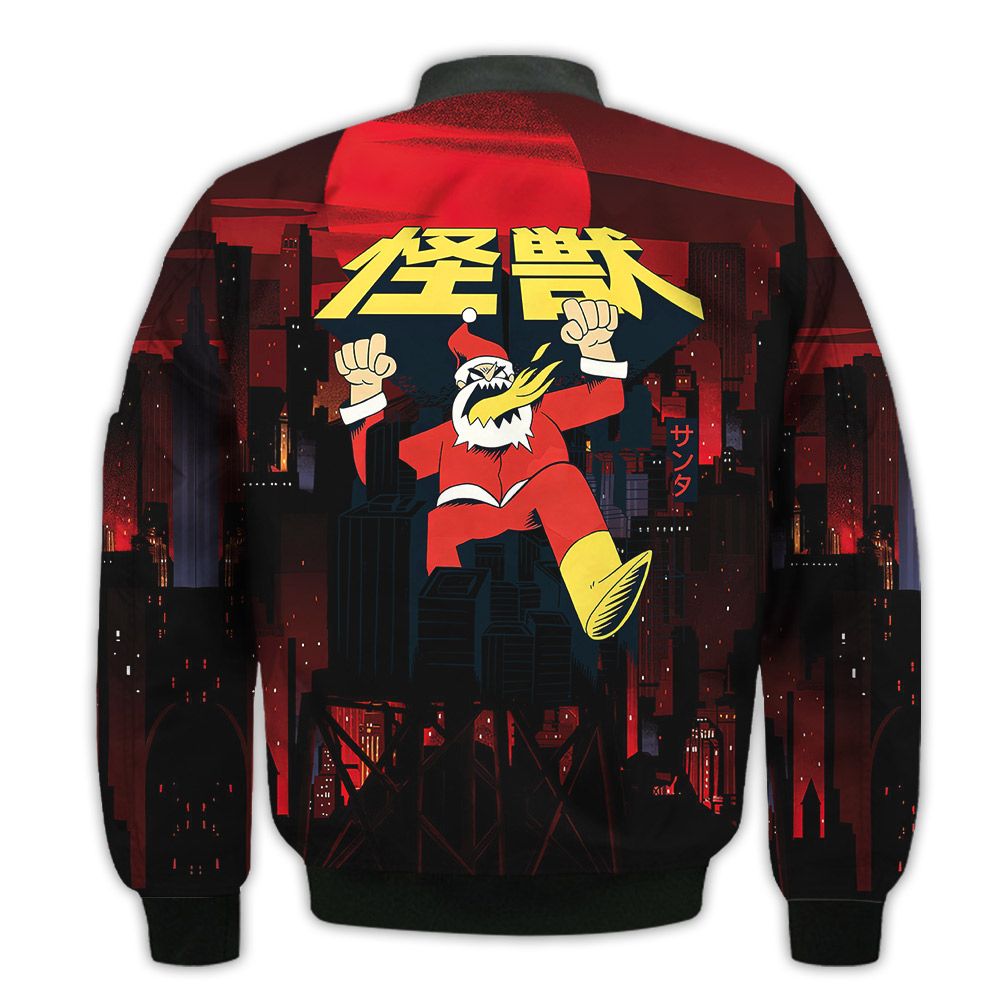 Merry-Christmas-Christmas-Santa-Monster-Retro-Christmas-Holiday-Gifts-Unisex-3D-Bomber-Jacket-2