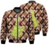 Merry Christmas Christmas Tree Llama Retro Christmas Holiday Gifts Unisex 3D Bomber Jacket