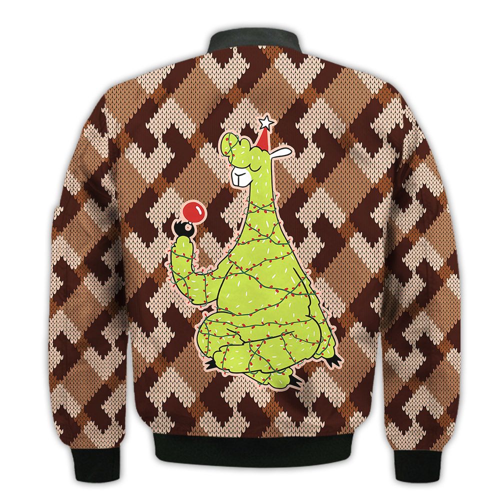 Merry-Christmas-Christmas-Tree-Llama-Retro-Christmas-Holiday-Gifts-Unisex-3D-Bomber-Jacket-2