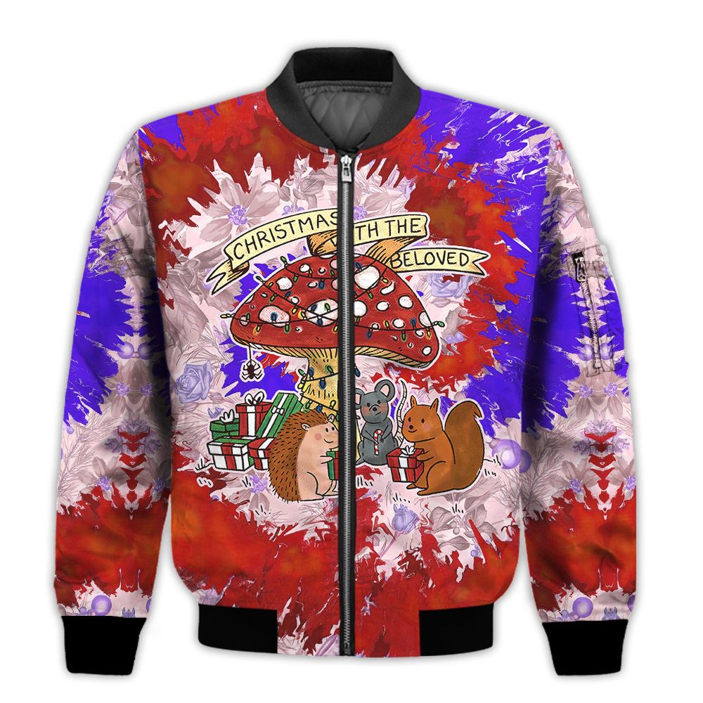 Merry-Christmas-Christmas-With-The-BeLoved-Retro-Christmas-Holiday-Gifts-Unisex-3D-Bomber-Jacket-1