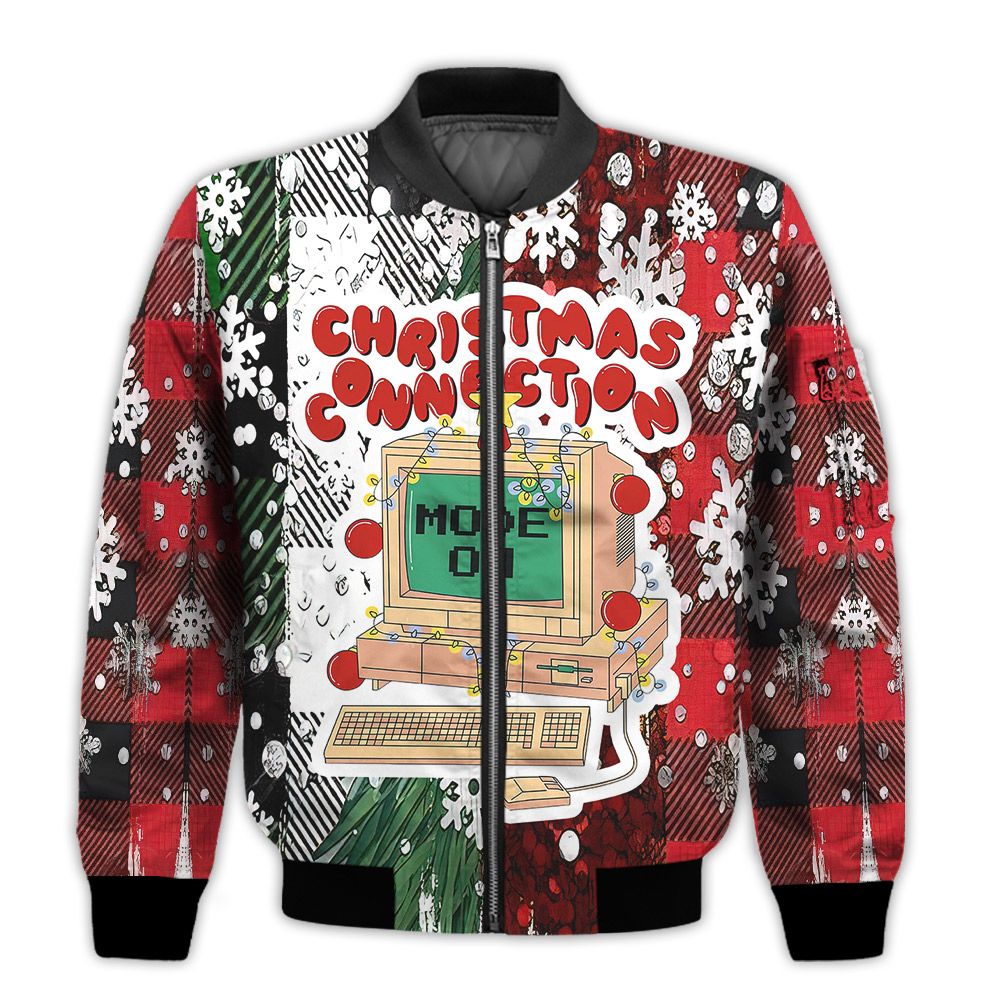 Merry-Christmas-Connection-Mode-On-Retro-Christmas-Holiday-Gifts-Unisex-3D-Bomber-Jacket-1