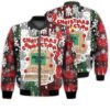 Merry Christmas Connection Mode On Retro Christmas Holiday Gifts Unisex 3D Bomber Jacket