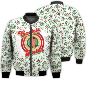 Merry Christmas Cookie Tester Retro Christmas Holiday Gifts Unisex 3D Bomber Bomber Jacket