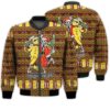Merry Christmas Cool Anti Christmas Skeleton Retro Christmas Holiday Gifts Unisex 3D Bomber Jacket