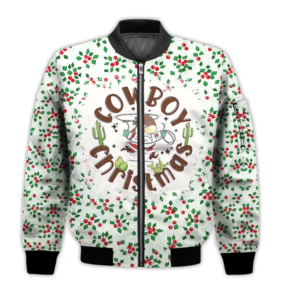 Merry-Christmas-Cowboy-Christmas-1-Retro-Christmas-Holiday-Gifts-Unisex-3D-Bomber-Jacket-1