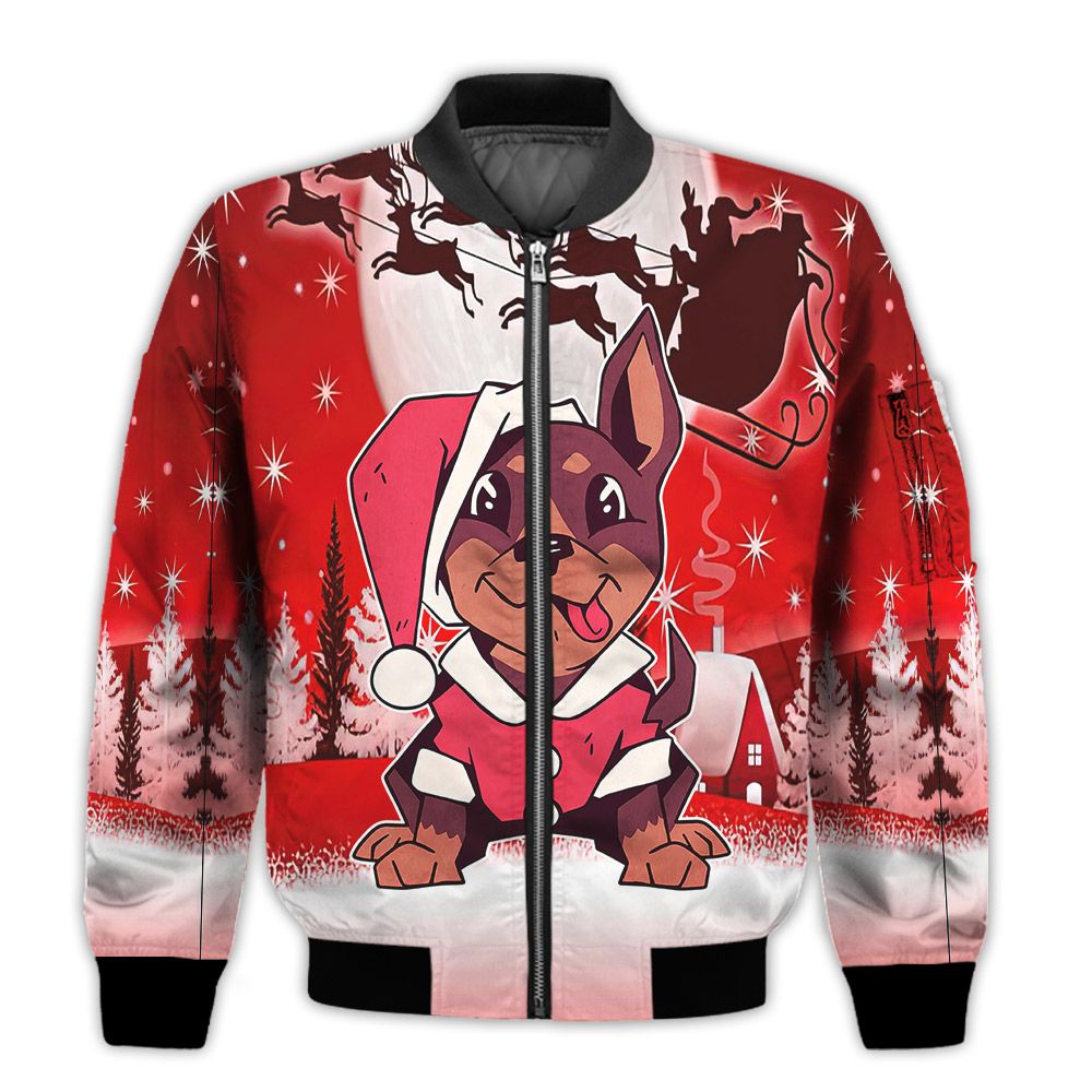 Merry-Christmas-Cute-Christmas-Puppy-Retro-Christmas-Holiday-Gifts-Unisex-3D-Bomber-Jacket-1