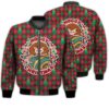 Merry Christmas Cute Hoggy Hedgehog Retro Christmas Holiday Gifts Unisex 3D Bomber Jacket