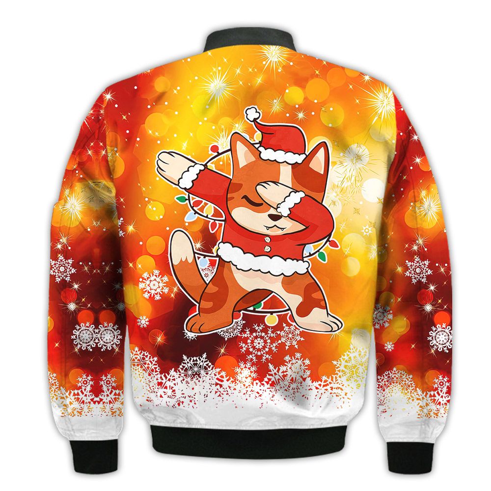 Merry-Christmas-Dabbing-Santa-Cat-Retro-Christmas-Holiday-Gifts-Unisex-3D-Bomber-Jacket-2