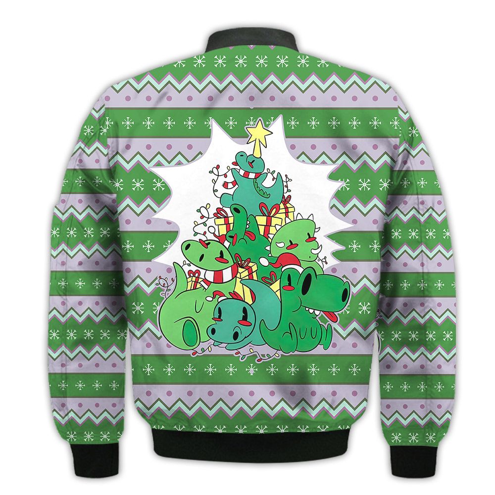 Merry-Christmas-Dinosaur-Christmas-Tree-Retro-Christmas-Holiday-Gifts-Unisex-3D-Bomber-Jacket-2