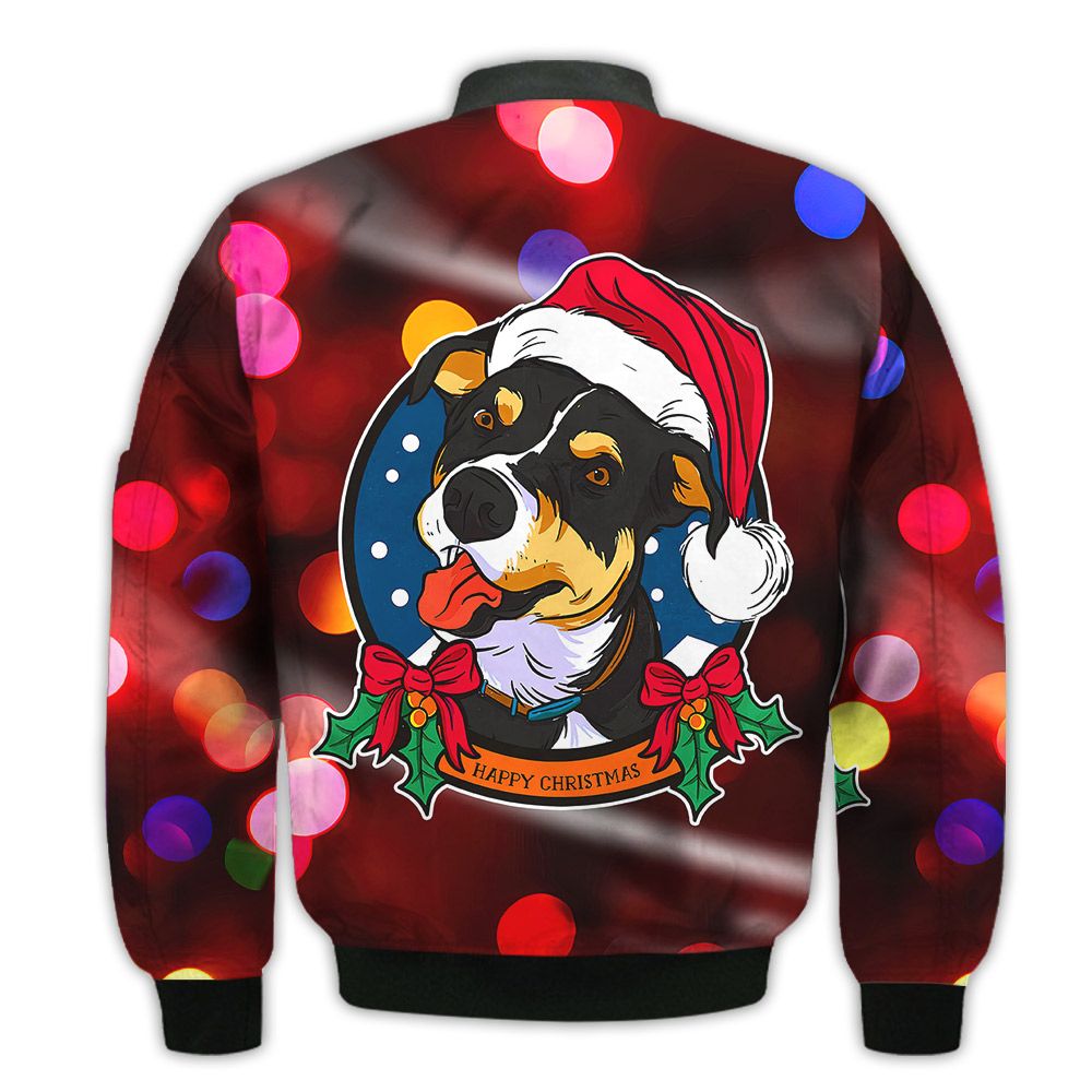 Merry-Christmas-Dog-With-Hat-Retro-Christmas-Holiday-Gifts-Unisex-3D-Bomber-Jacket-2