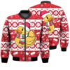 Merry Christmas Duck Retro Christmas Holiday Gifts Unisex 3D Bomber Jacket
