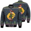 Merry Christmas Elf Floss Dance Retro Christmas Holiday Gifts Unisex 3D Bomber Jacket