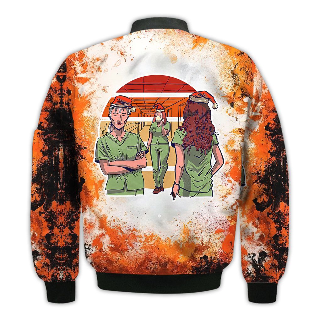 Merry-Christmas-Emergency-Room-Retro-Christmas-Holiday-Gifts-Unisex-3D-Bomber-Jacket-2