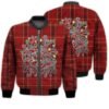 Merry Christmas Everything Is Fine Light Retro Christmas Holiday Gifts Unisex 3D Bomber Jacket