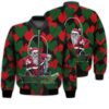 Merry Christmas Fishing Santa Retro Christmas Holiday Gifts Unisex 3D Bomber Jacket