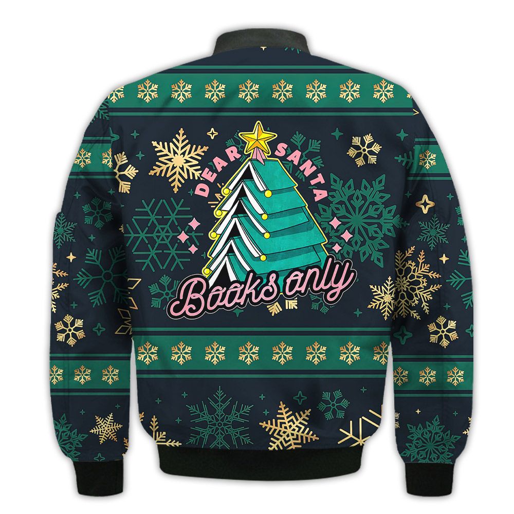 Merry-Christmas-Funny-Christmas-Books-Retro-Christmas-Holiday-Gifts-Unisex-3D-Bomber-Jacket-2