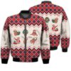 Merry Christmas Funny Christmas Sloth Retro Christmas Holiday Gifts Unisex 3D Bomber Jacket