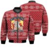 Merry Christmas Gaming Santa Christmas Retro Christmas Holiday Gifts Unisex 3D Bomber Jacket