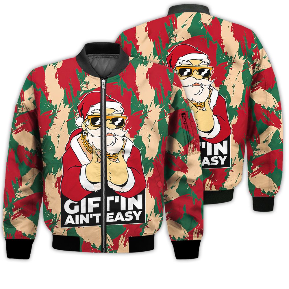 Merry Christmas Gift'in Ain't Easy Retro Christmas Holiday Gifts Unisex 3D Bomber Jacket Merry Christmas Gift'in Ain't Easy Retro Christmas Holiday Gifts Unisex 3D Bomber Jacket