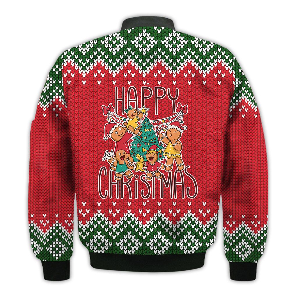 Merry-Christmas-Gingerbread-Cookies-Christmas-Retro-Christmas-Holiday-Gifts-Unisex-3D-Bomber-Jacket-2