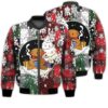 Merry Christmas Gingerbread Retro Christmas Holiday Gifts Unisex 3D Bomber Jacket
