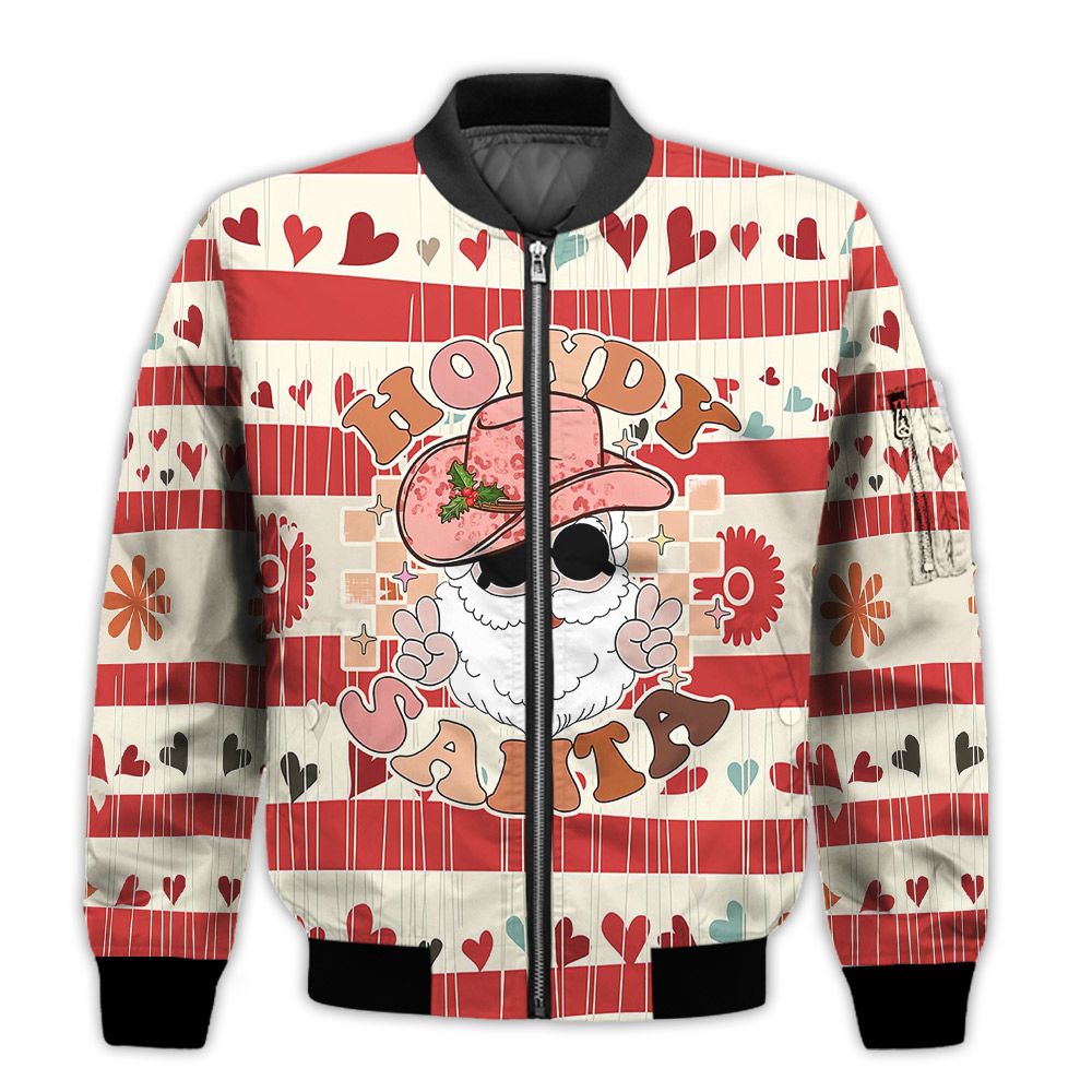 Merry-Christmas-Howdy-Santa-Retro-Christmas-Holiday-Gifts-Unisex-3D-Bomber-Bomber-Jacket-1
